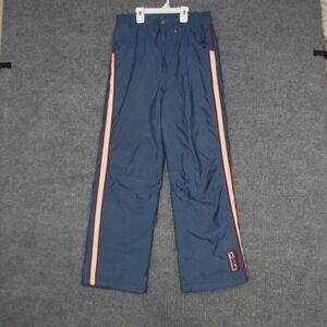 Vintage Tusk Snow Pants Kids L Blue Ski Snowboard Nylon Insulated Nailhead